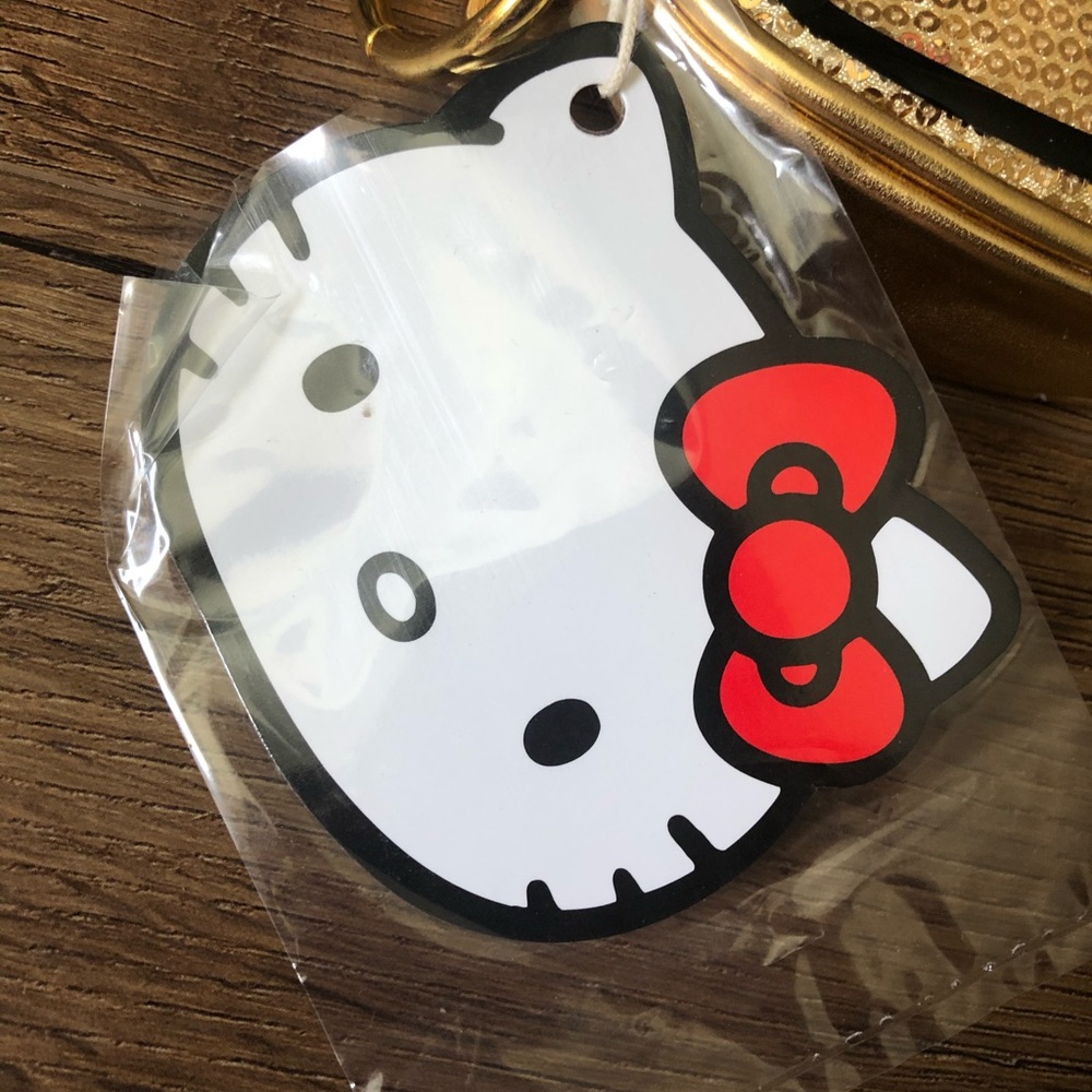 HELLO KITTY (Loungefly)-NWT Gold Clutch Bag - Picture 10 of 16